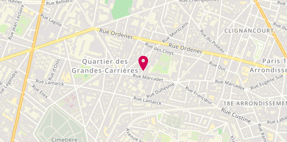 Plan de Travel Tales, 6 Rue Achille Martinet, 75018 Paris