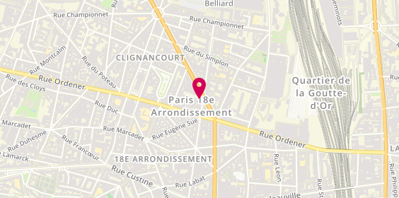Plan de Cliq2fly, 9 Boulevard Ornano, 75018 Paris