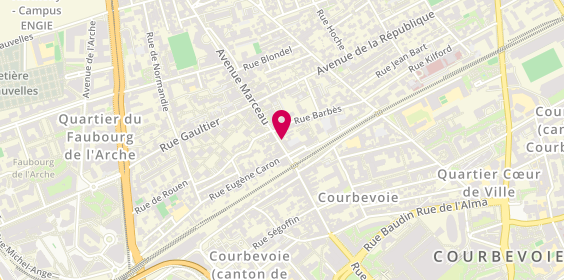Plan de Nouvelles Frontieres, 6 avenue Marceau, 92400 Courbevoie