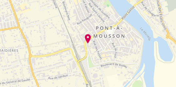 Plan de Prêt à Partir Luxair Tours, 5 place Thiers, 54700 Pont-à-Mousson