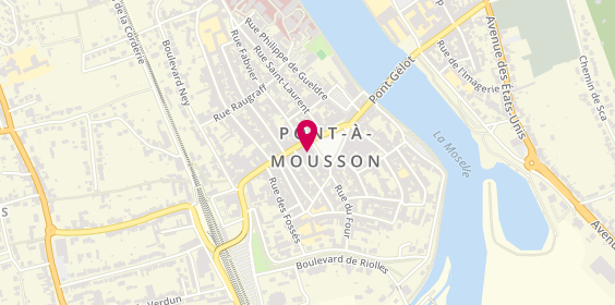 Plan de Euro Moselle Loisirs - Luxair Tours - Pont à Mousson, 8 place Duroc, 54700 Pont-à-Mousson