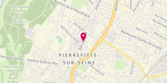 Plan de Alfa Voyages, Stains
22 Rue de Paris, 93380 Pierrefitte-sur-Seine