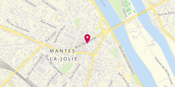 Plan de Selectour - Ailleurs Voyages, 25 Rue Nationale, 78200 Mantes-la-Jolie