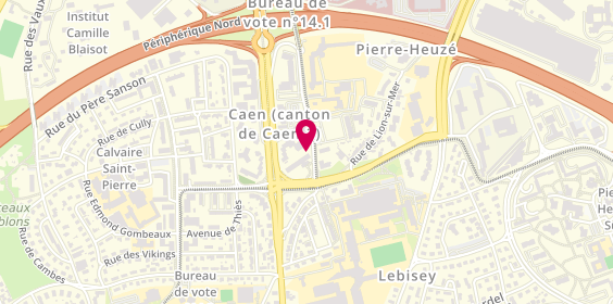 Plan de Uvet France Avexia Voyages, 147 Rue de la Délivrande, 14000 Caen