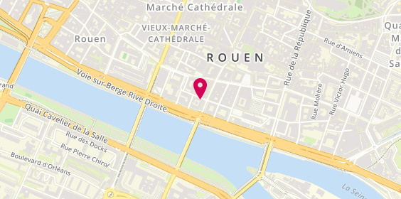Plan de Agence de voyages FRAM Rouen, 5 Rue Saint-Etienne des Tonneliers, 76000 Rouen