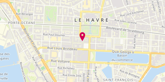 Plan de Havas Voyages, 117 Rue Victor Hugo, 76600 Le Havre
