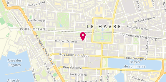 Plan de Périer Voyages, 93 Rue Paul Doumer, 76600 Le Havre