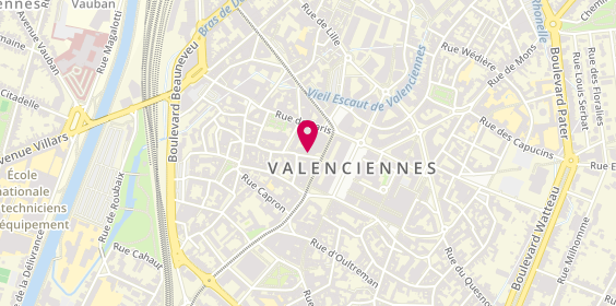 Plan de Nouvelles Frontières, 10 Rue des Récollets, 59300 Valenciennes