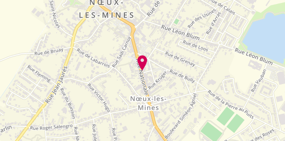 Plan de Voyages DELANNOY JUMEZ Noeux Les Mines, 219 Rue Nationale, 62290 Nœux-les-Mines