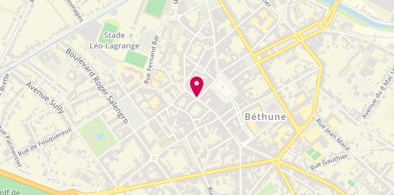 Plan de Agence de voyage TUI STORE Béthune, 55 Rue du Pot d'Étain, 62400 Béthune